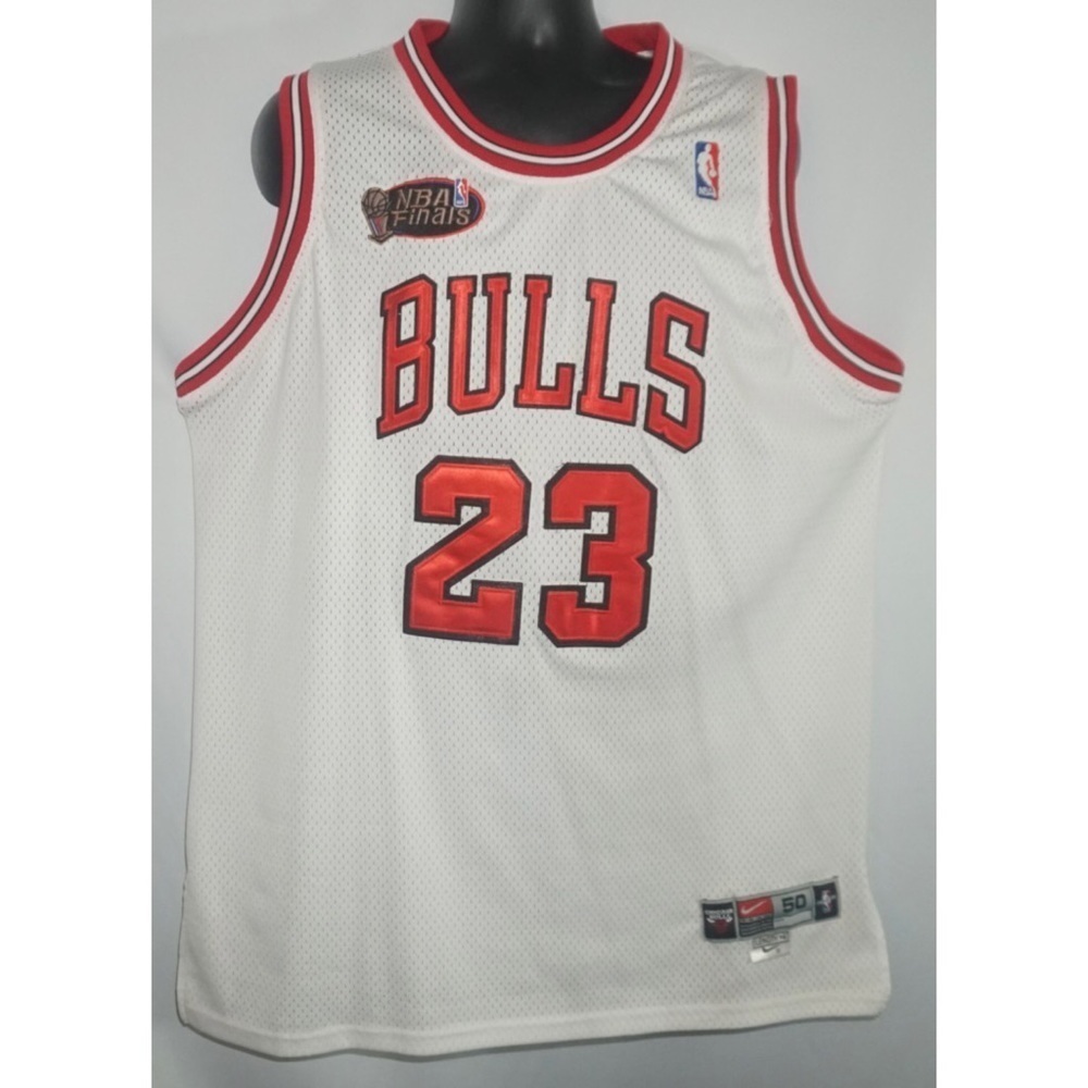Michael Jordan Chicago Bulls Vintage 1998 NBA Finals Nike Jersey L 50